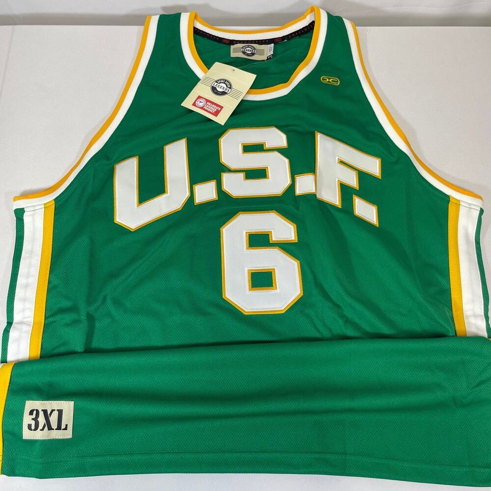 Bill Russell NCAA USF Sports Series Legends Basketball Jersey